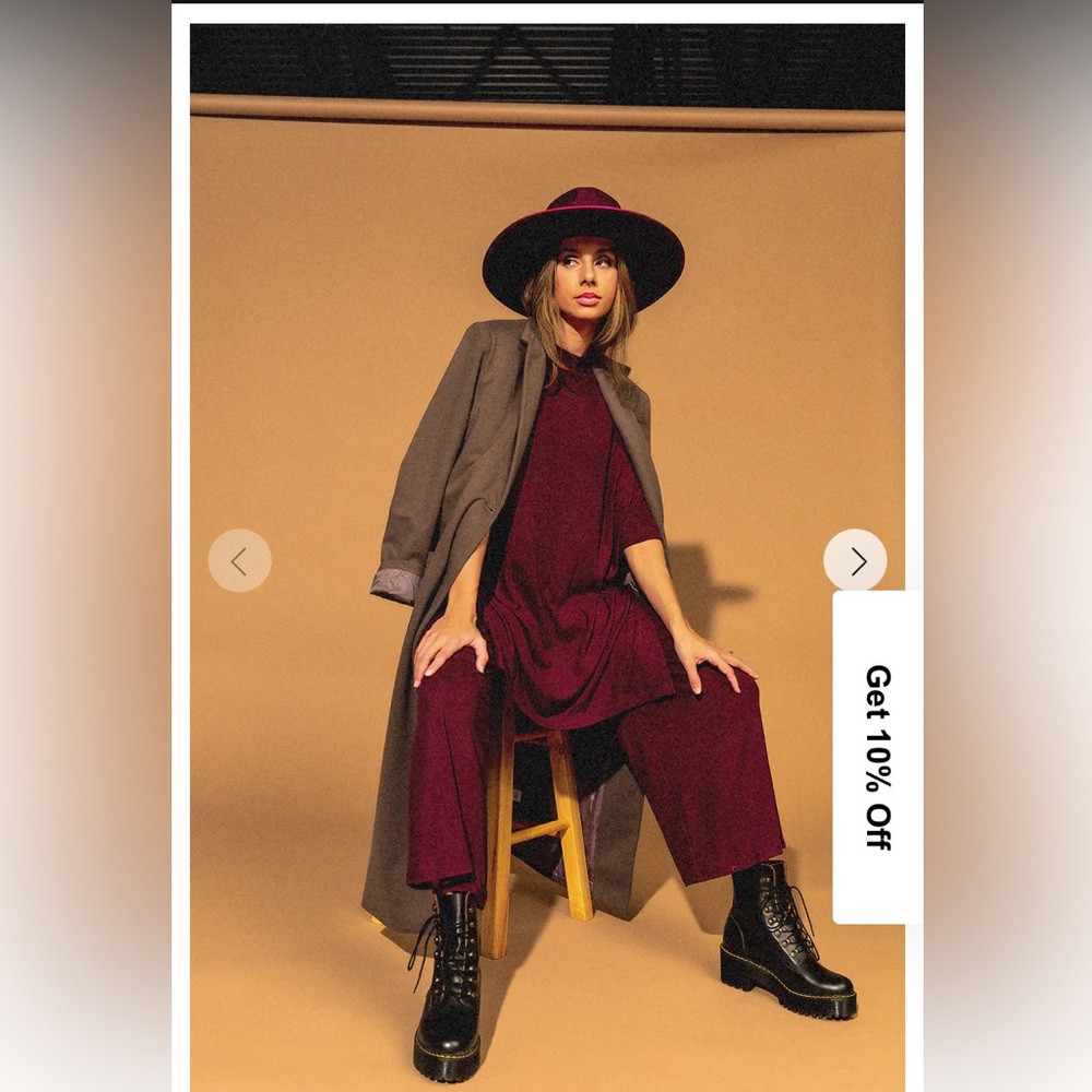 NWT Dressed In Lala playsuit, Susa S, Wine